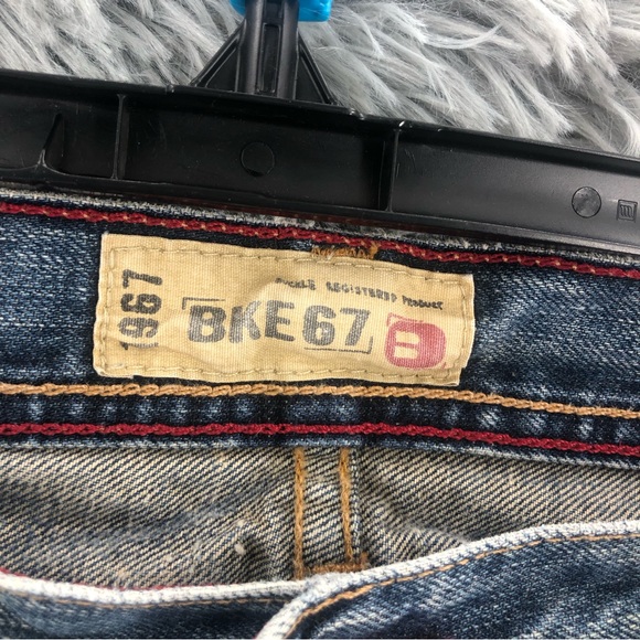 BKE Buckle Jeans Mens Size 36 Jaxon Blue Straight Leg Long Buttonfly - Picture 9 of 13